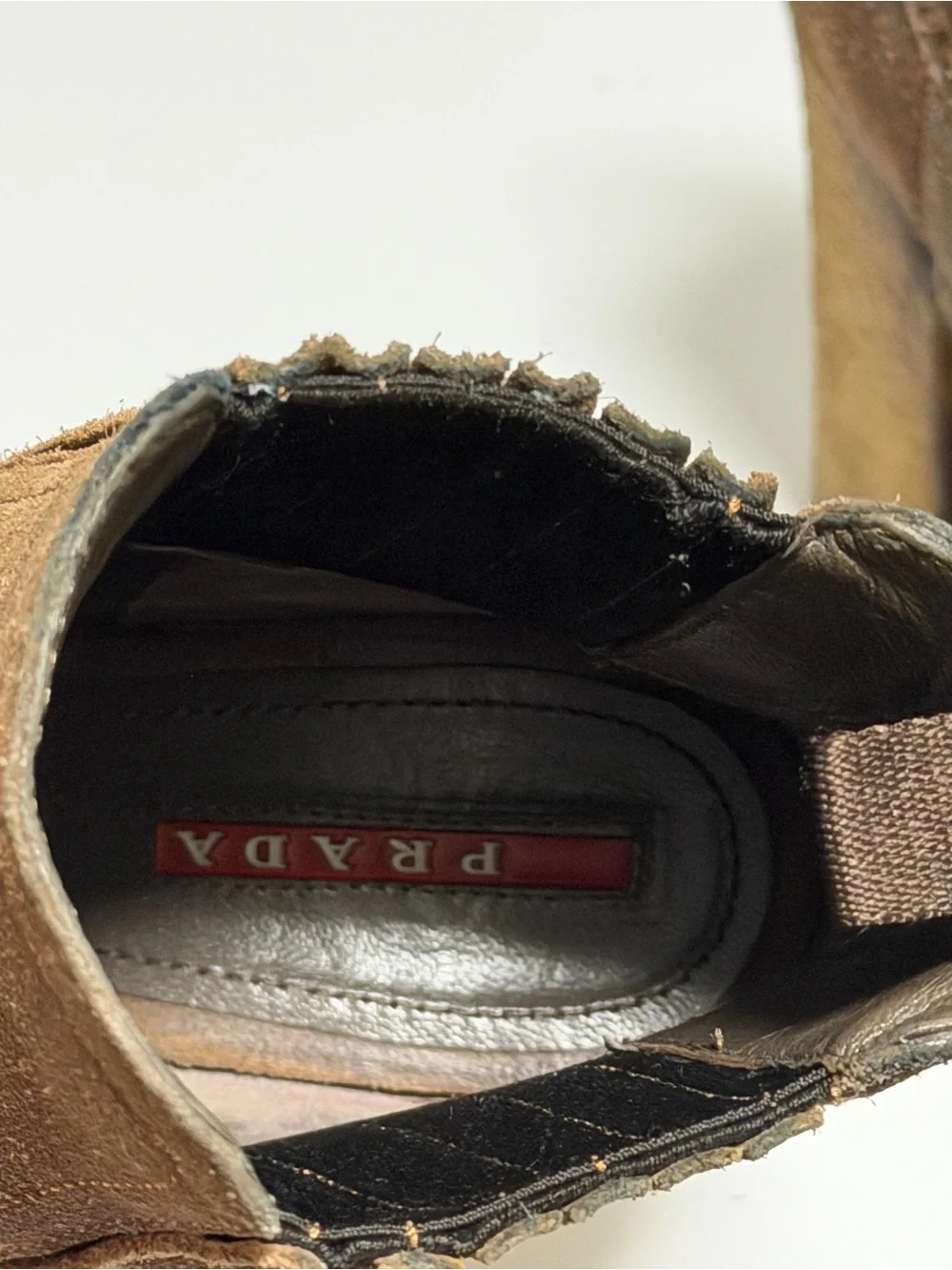 Prada Surde ankle boots in camel/brown Women’s EU 36 US 6 UK 3 - Picture 9 of 9
